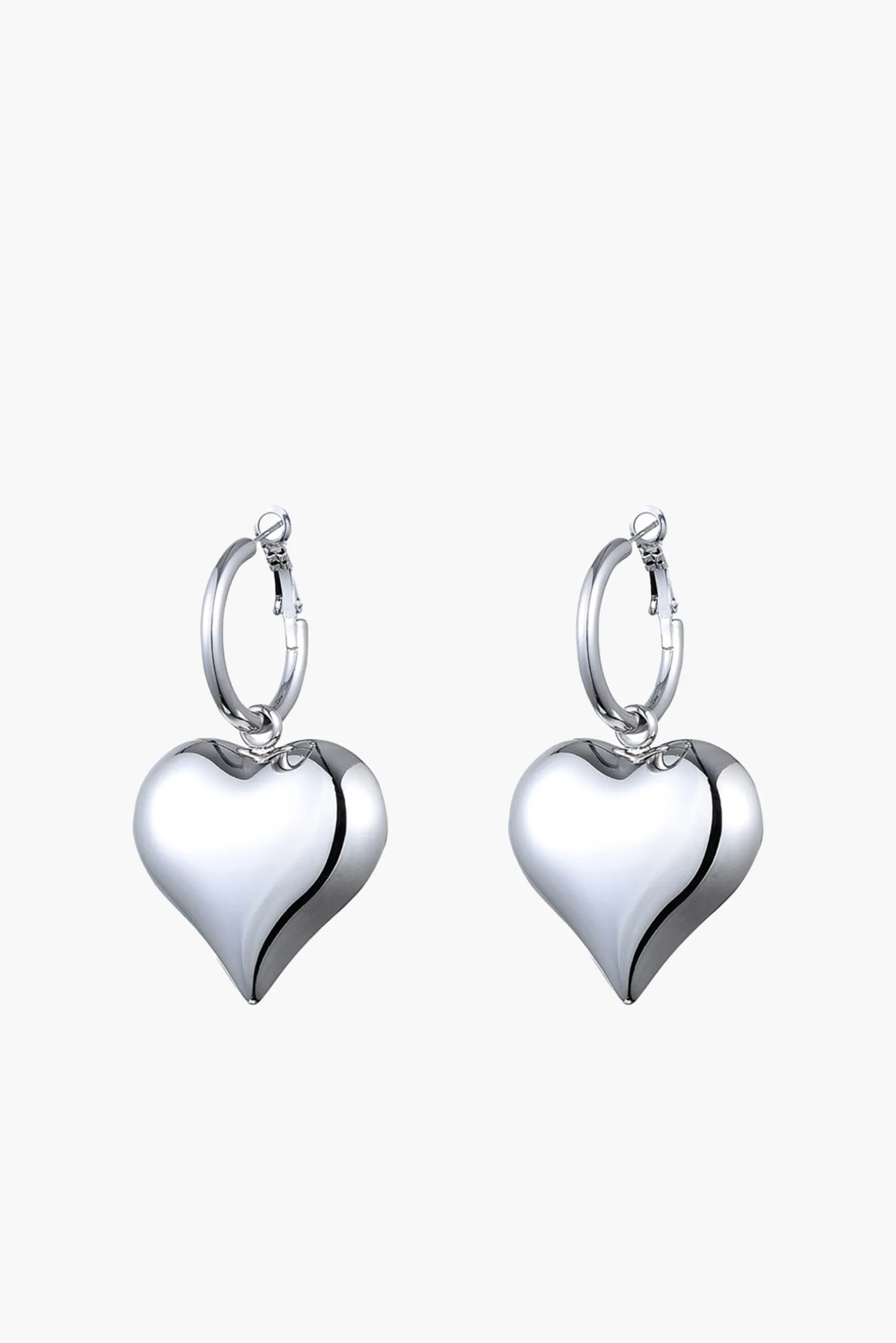Shop ANNA ROSSI HEART HOOPS LARGE