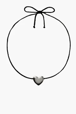 Flash Sale ANNIKA INEZ HEART NECKLACE - SMALL Silver