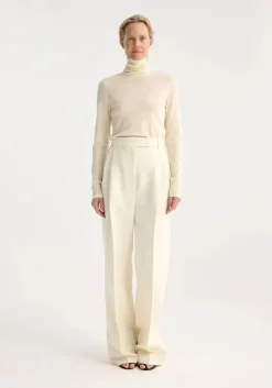 Outlet RÓHE HIGH-WAIST TAILORED TROUSERS OffWhite