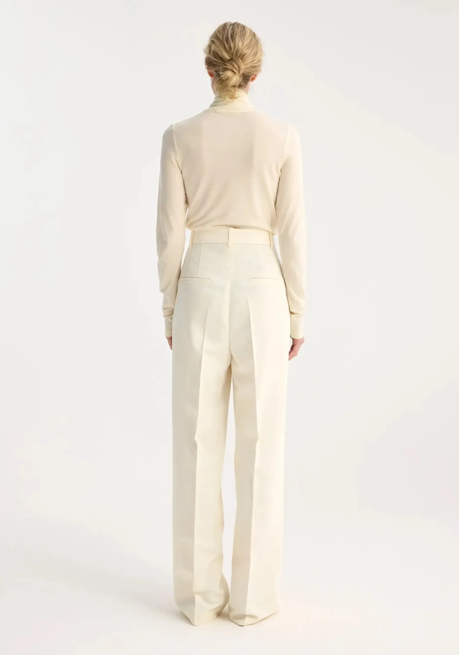 Outlet RÓHE HIGH-WAIST TAILORED TROUSERS OffWhite