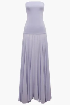 Best ESSE ILLI STRAPLESS DRESS AgateBlue