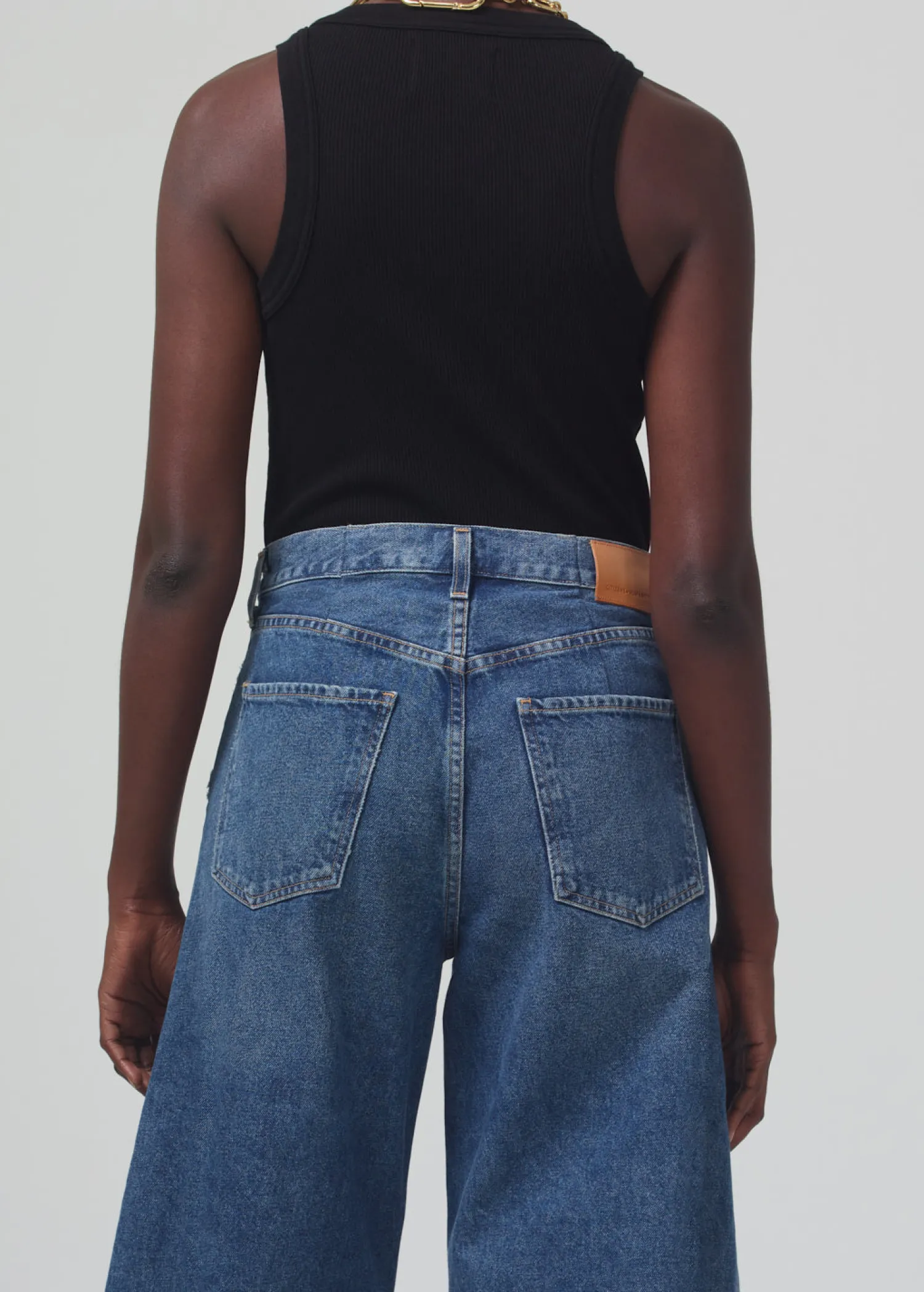 Hot CITIZENS OF HUMANITY ISABEL RIB TANK Black