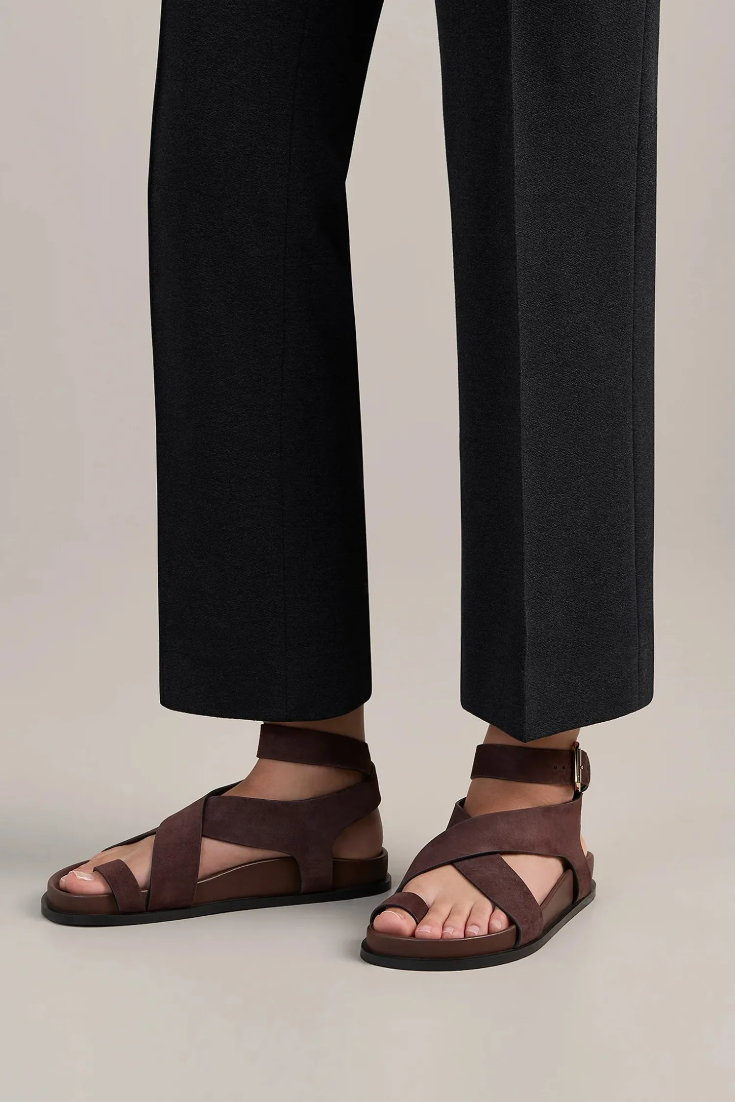 Fashion A.EMERY JALEN SANDAL WalnutSuede