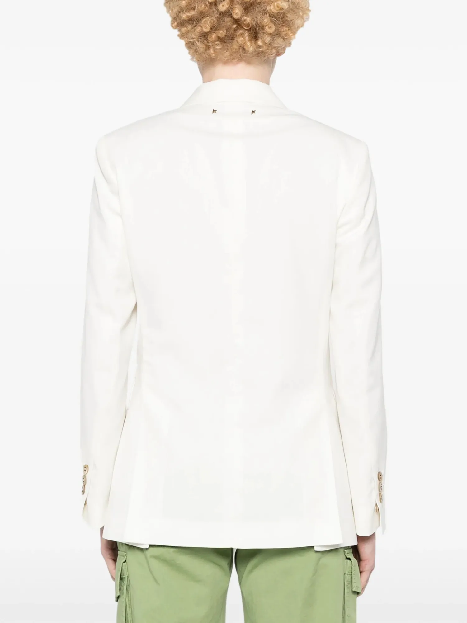 Shop GOLDEN GOOSE JOURNEY W'S BLAZER DOUBLE-BREASTED ArcticWhite
