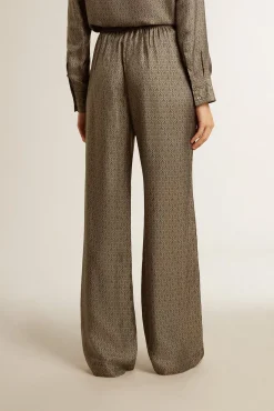 Outlet GOLDEN GOOSE JOURNEY W'S JOGGING PANTS TWILL ALLOVER PRINT