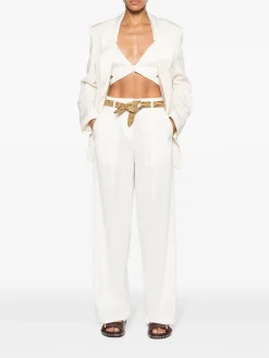 Discount GOLDEN GOOSE JOURNEY W'S PLEATED FLAVIA PANT ArcticWhite
