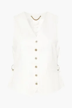 Clearance GOLDEN GOOSE JOURNEY W'S VEST ArcticWhite