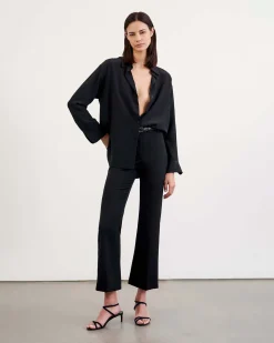 Best Sale NILI LOTAN JULIEN SHIRT Black