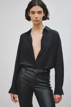 Cheap NILI LOTAN JULIEN SHIRT Midnight