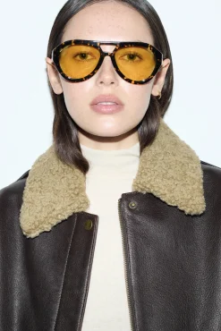 Cheap EDERA EYEWEAR JULIET SUNGLASSES Tortoise/Yellow