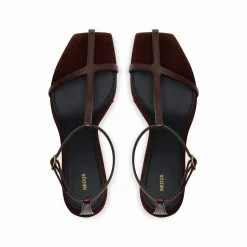 Online NEOUS JUMEL LEATHER SANDALS DarkChocolate