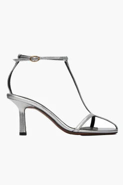 New NEOUS JUMEL LEATHER SANDALS Silver