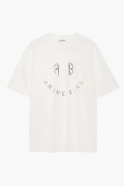 Sale ANINE BING KENT TEE SMILEY Ivory
