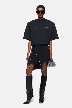 Best Sale THE ATTICO KILIE T-SHIRT Black