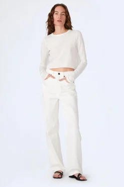 New SLVRLAKE KOKO HIGH RISE RELAXED JEAN White