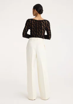 Best Sale RÓHE LACE BOAT NECK TOP