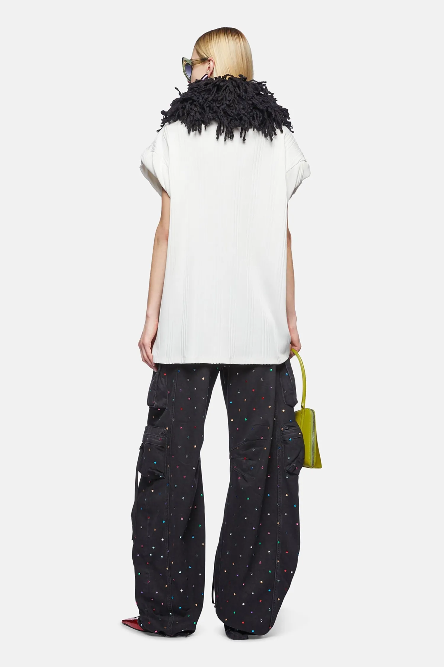 New THE ATTICO LAURIE T-SHIRT White