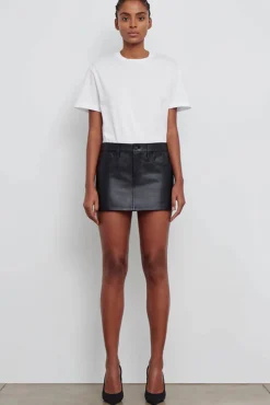 Cheap WARDROBE.NYC LEATHER MICRO MINI SKIRT Black