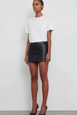 Cheap WARDROBE.NYC LEATHER MICRO MINI SKIRT Black