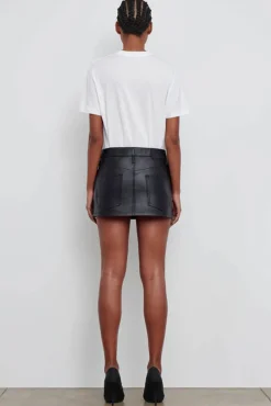 Cheap WARDROBE.NYC LEATHER MICRO MINI SKIRT Black