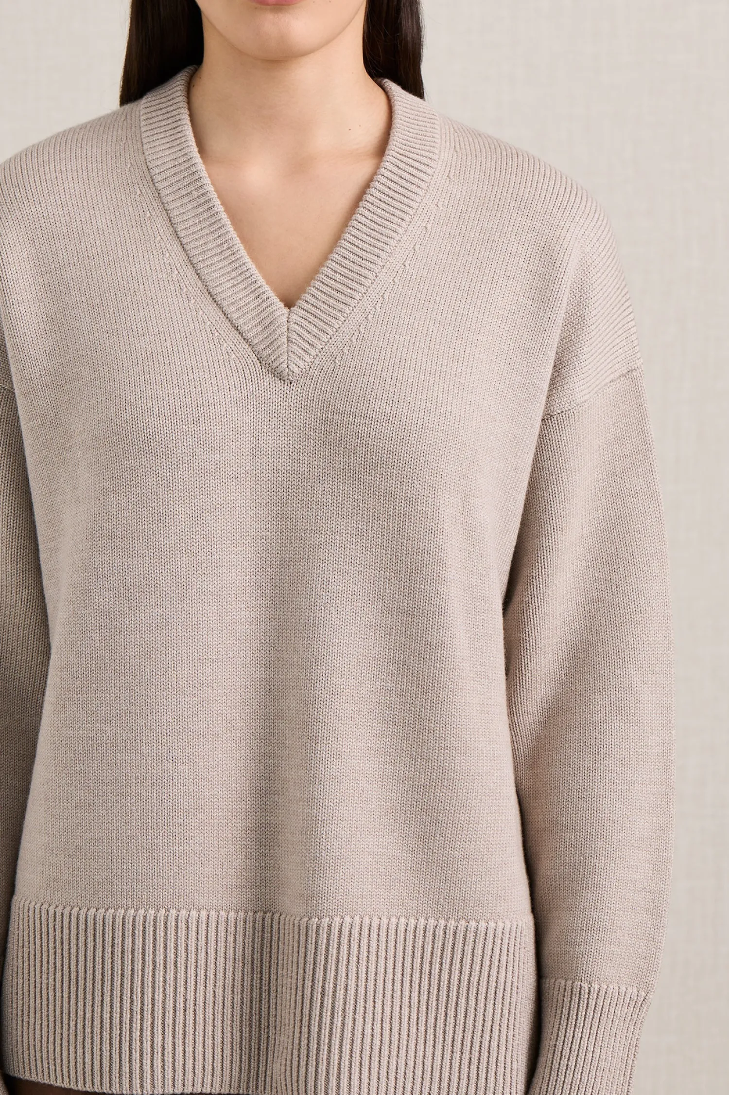 Flash Sale A.EMERY LEWIS KNIT AlmondMelange