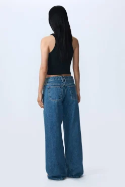 Shop SLVRLAKE LEXI LOW RISE WIDE LEG