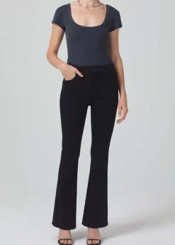 Fashion CITIZENS OF HUMANITY LILAH HIGH RISE BOOT CUT PlushBlack