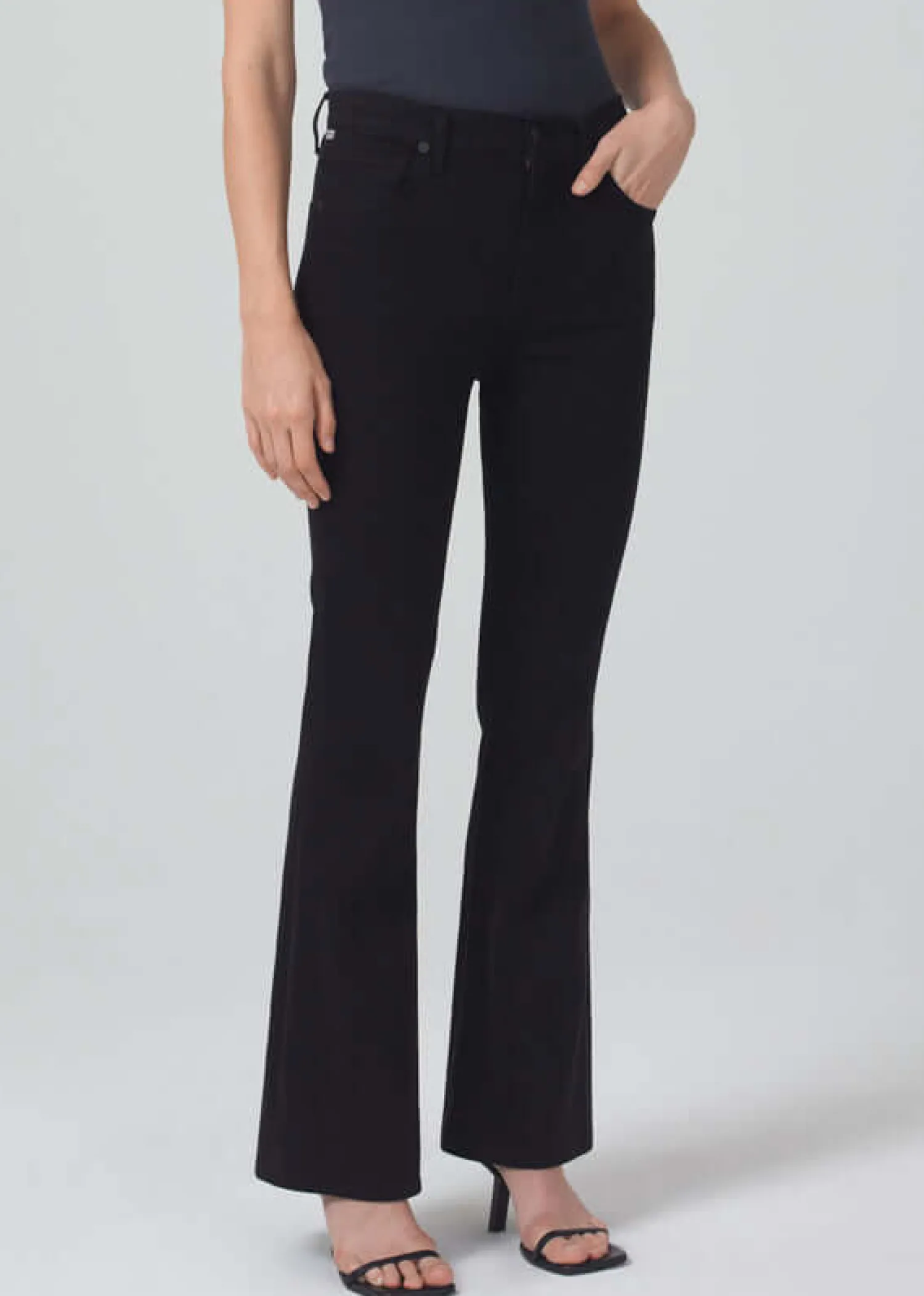Fashion CITIZENS OF HUMANITY LILAH HIGH RISE BOOT CUT PlushBlack