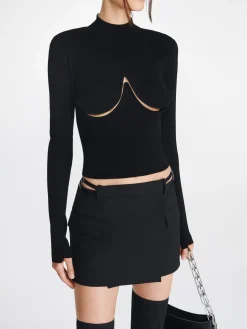 Clearance DION LEE LINGERIE WOOL MINI SKIRT