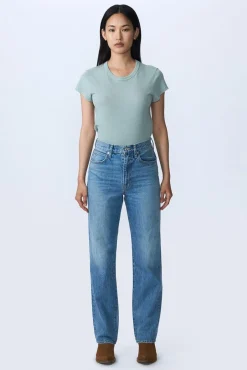 Fashion SLVRLAKE LONDON HIGH RISE STRAIGHT LEG JEAN