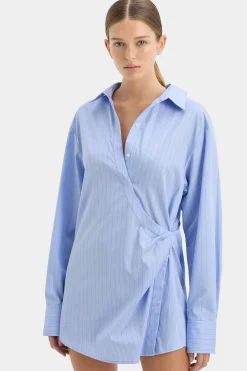 Outlet SIR LORI SHIRT DRESS SkyBlue