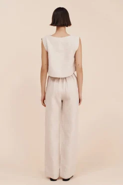 Outlet POSSE LOUIS TROUSER Natural
