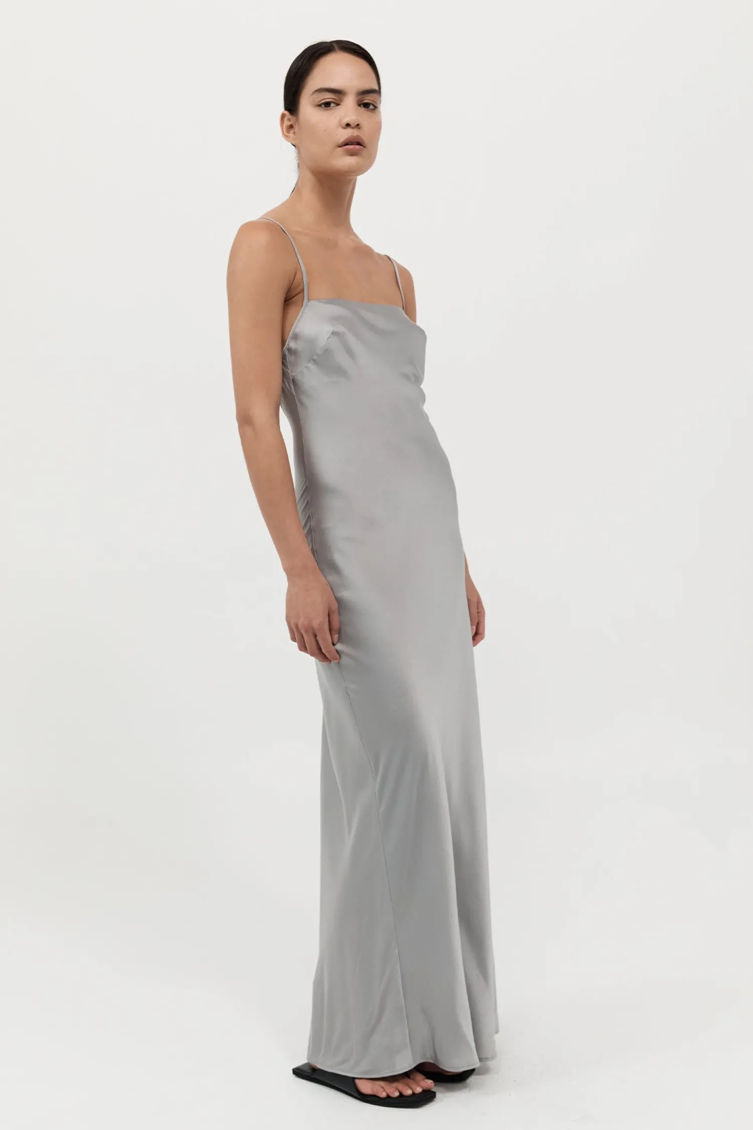Outlet ST. AGNI LOW BACK SLIP DRESS Silver