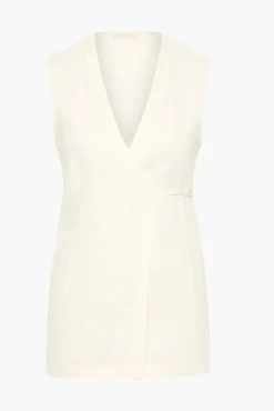Fashion FAITHFULL THE BRAND LULEA WRAP VEST White