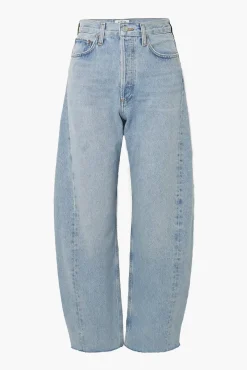Shop AGOLDE LUNA HIGH RISE PIECED JEAN