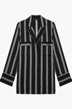 Best ANINE BING LYNETTE SHIRT BlackHerringbone
