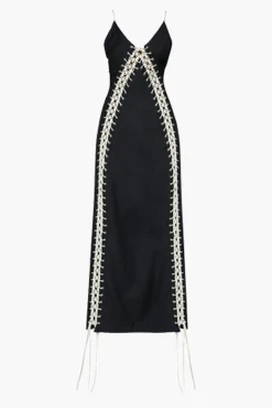Best WYNN HAMLYN MACRAMÉ MAXI DRESS Black