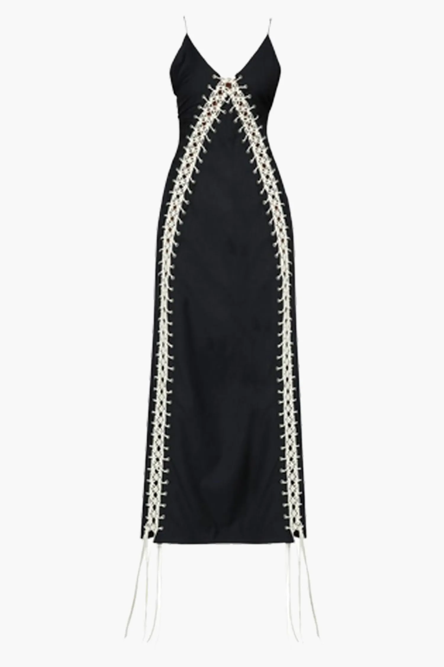Best WYNN HAMLYN MACRAMÉ MAXI DRESS Black