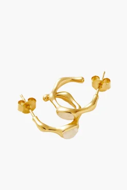 Clearance MISSOMA MAGMA GEMSTONE SMALL HOOP EARRINGS