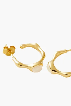 Clearance MISSOMA MAGMA GEMSTONE SMALL HOOP EARRINGS