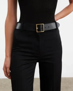 Flash Sale NILI LOTAN MARCELA BELT Blackw/antiquebrassbuckle