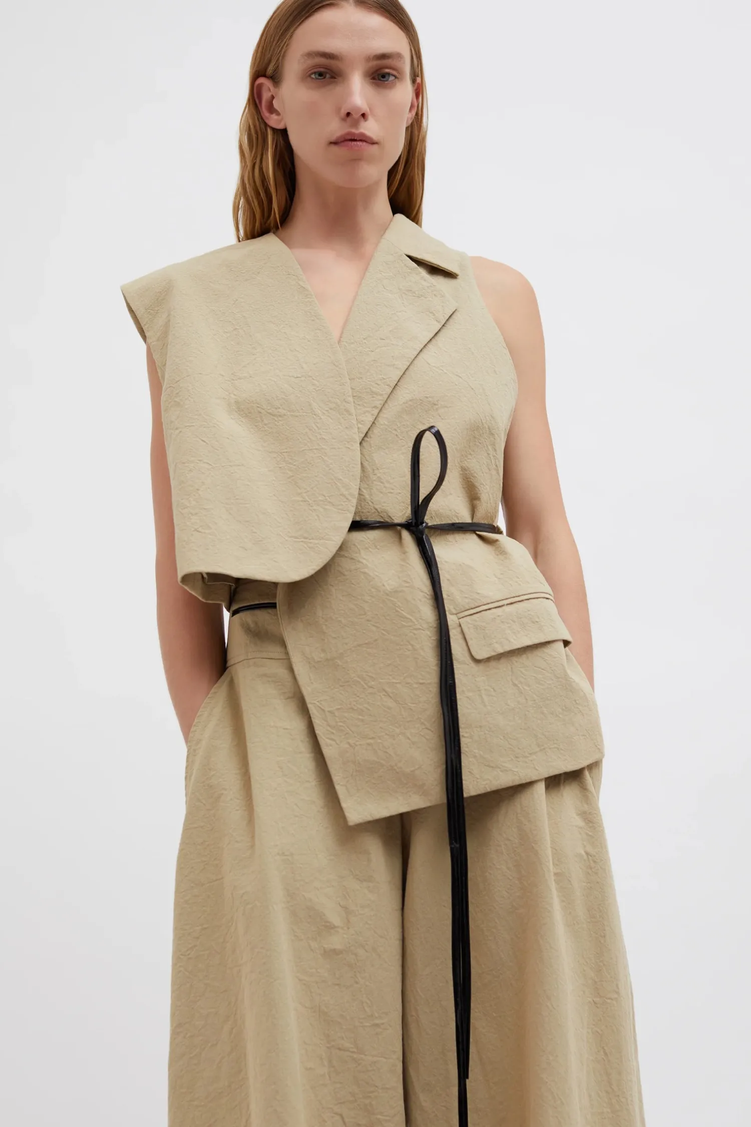 Cheap CHRISTOPHER ESBER MASON TAILORED VEST Sand