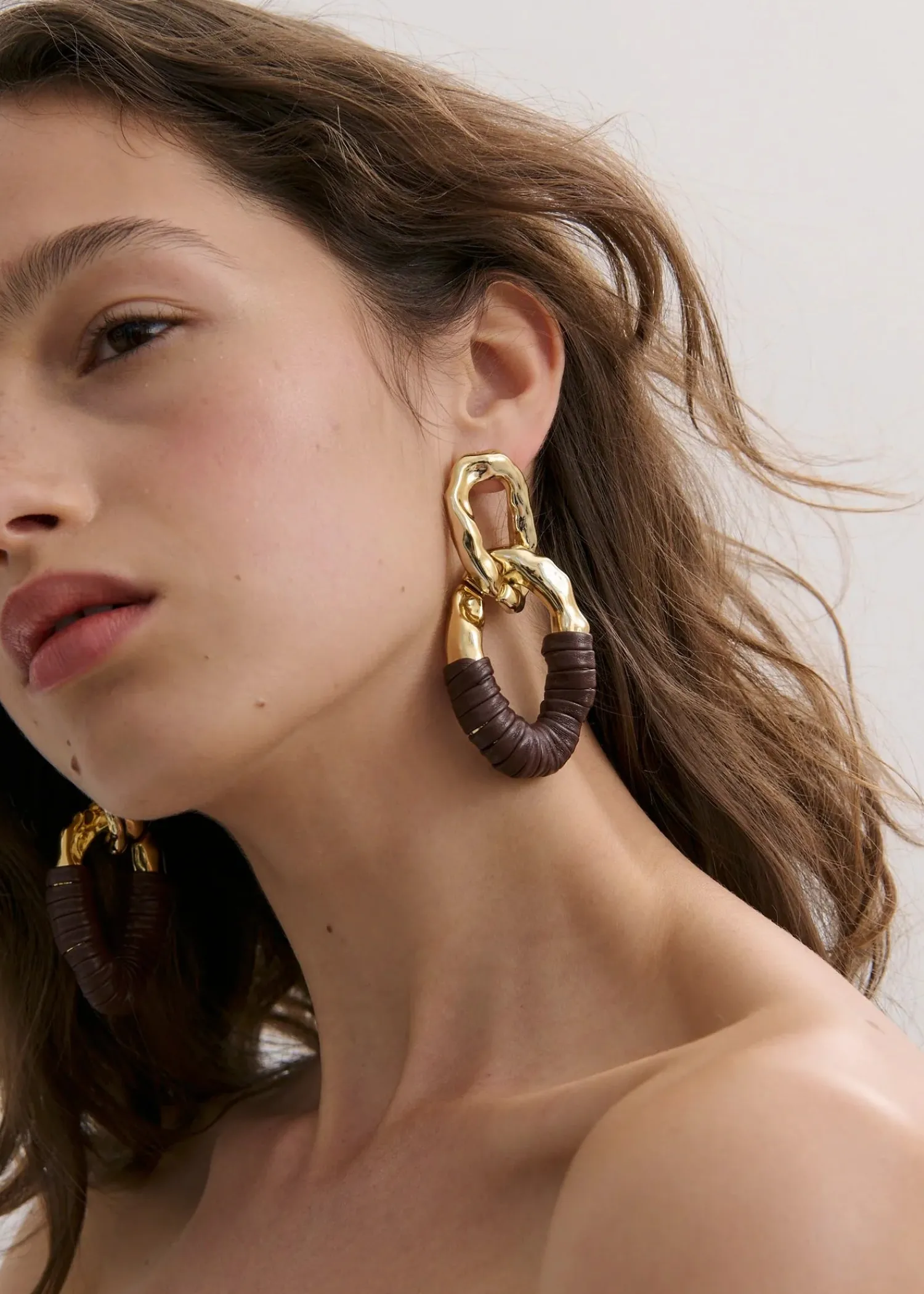 Hot ANNA ROSSI MEGA LINK EARRING