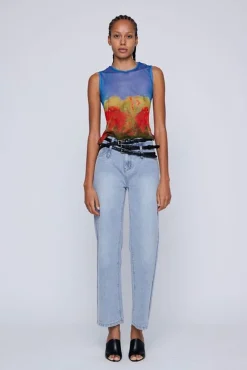Fashion WYNN HAMLYN MESH TANK RoseField