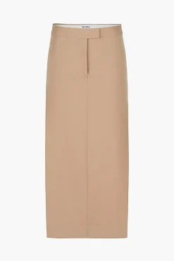 Shop THE ATTICO MIDI SKIRT Beige