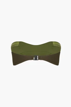 Cheap JOHANNA ORTIZ MILITARY SEA SPRITE BIKINI TOP MilitaryGreen