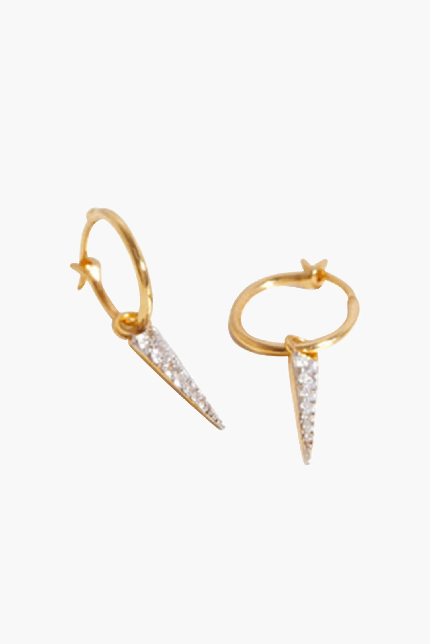 Sale MISSOMA MINI PAVE SPIKE CHARM HOOPS
