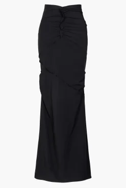 Cheap Paris Georgia MINIMAL RUFFLE SKIRT Black