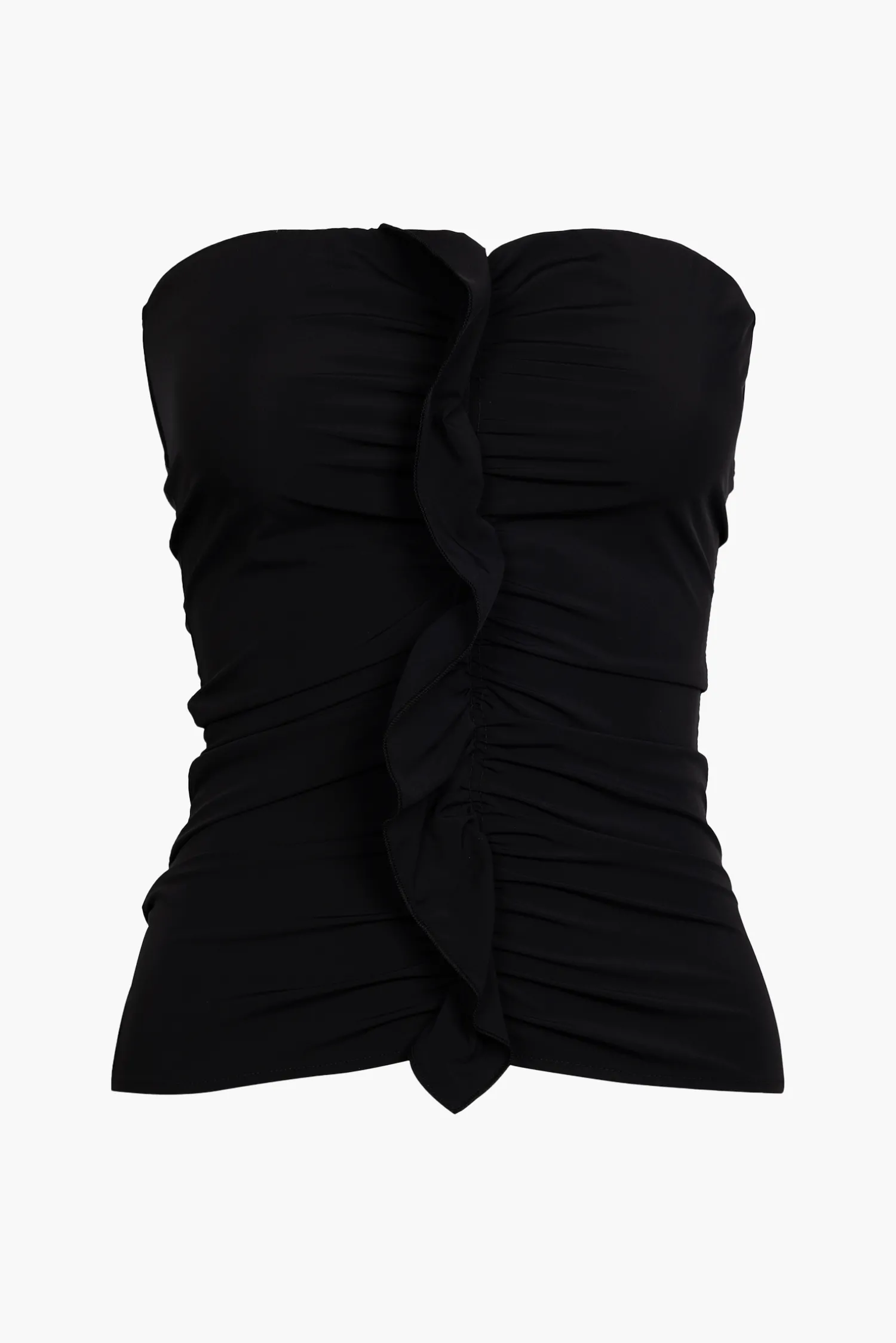 Best Paris Georgia MINIMAL RUFFLE TUBE Black