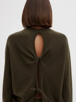 Store CHRISTOPHER ESBER MONUMENT OPEN TWIST SWEATER Khaki